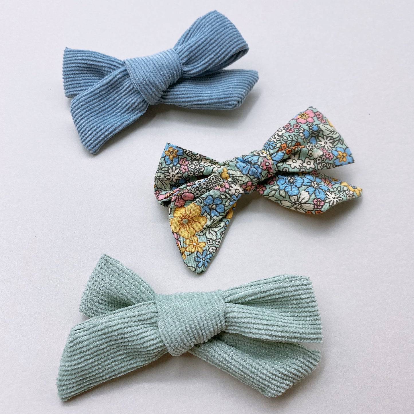 Handmade Bow Clips (3 piece set)