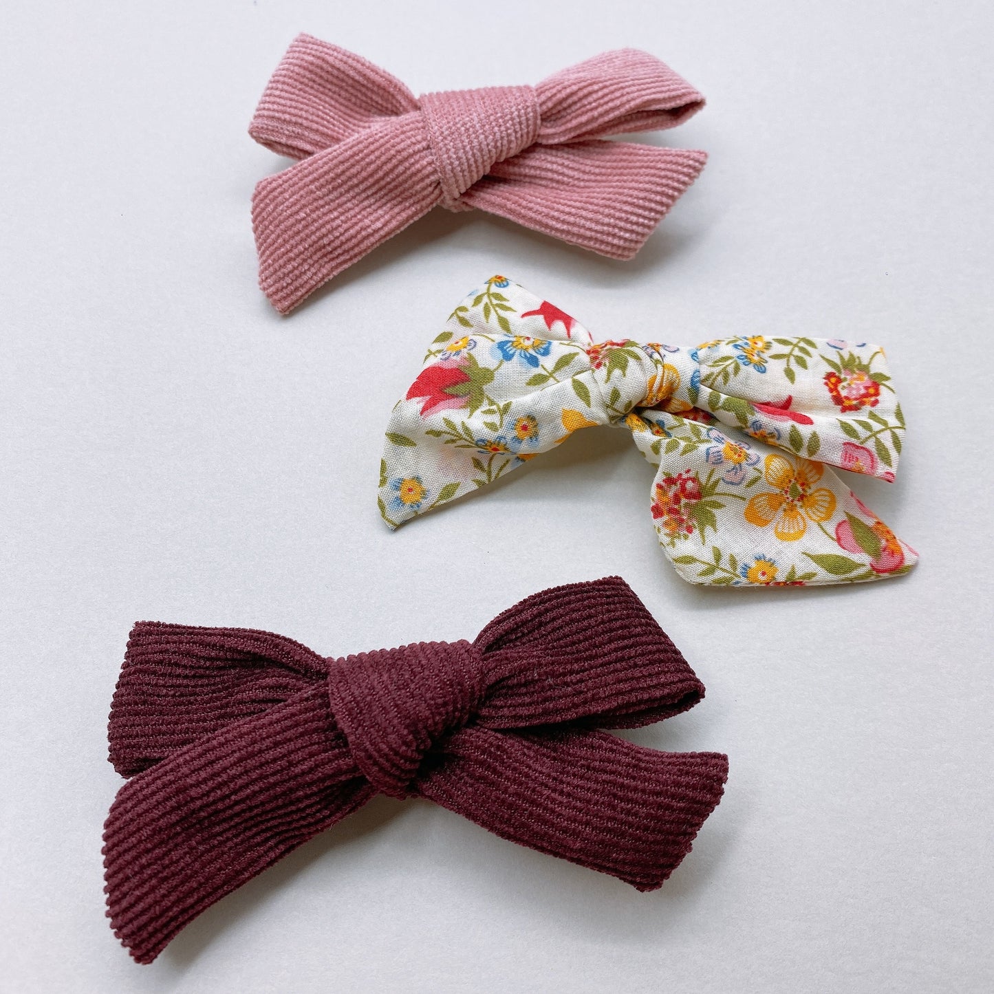 Handmade Bow Clips (3 piece set)