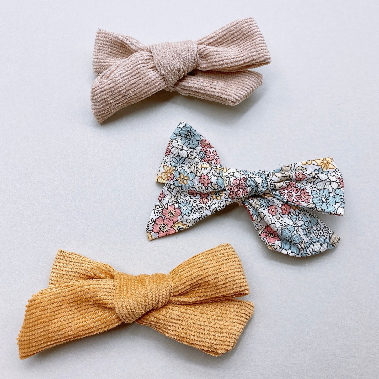 Handmade Bow Clips (3 piece set)