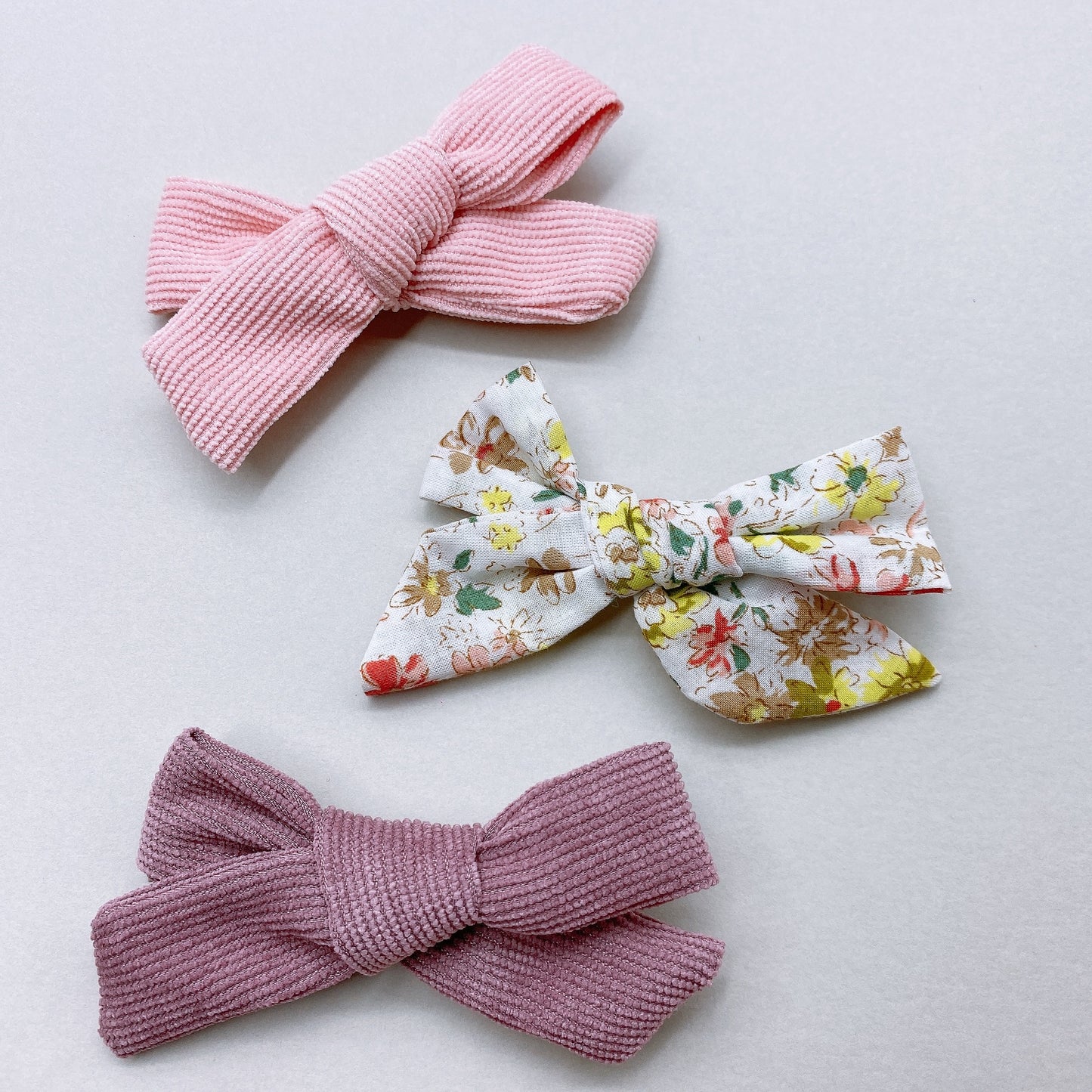 Handmade Bow Clips (3 piece set)