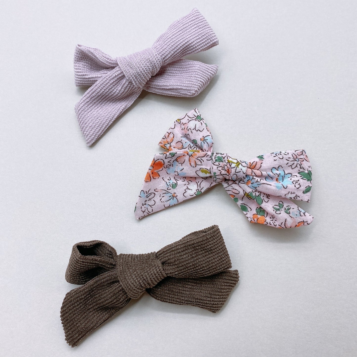 Handmade Bow Clips (3 piece set)