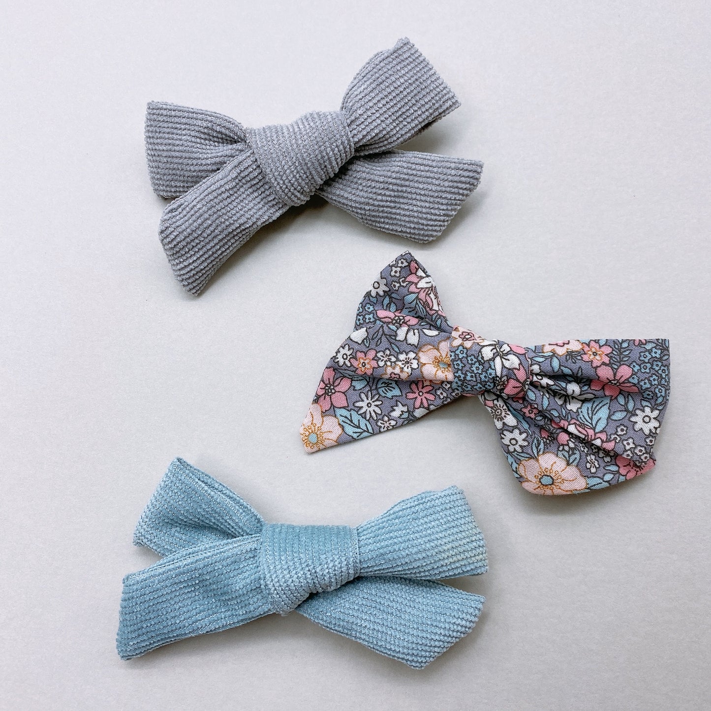 Handmade Bow Clips (3 piece set)