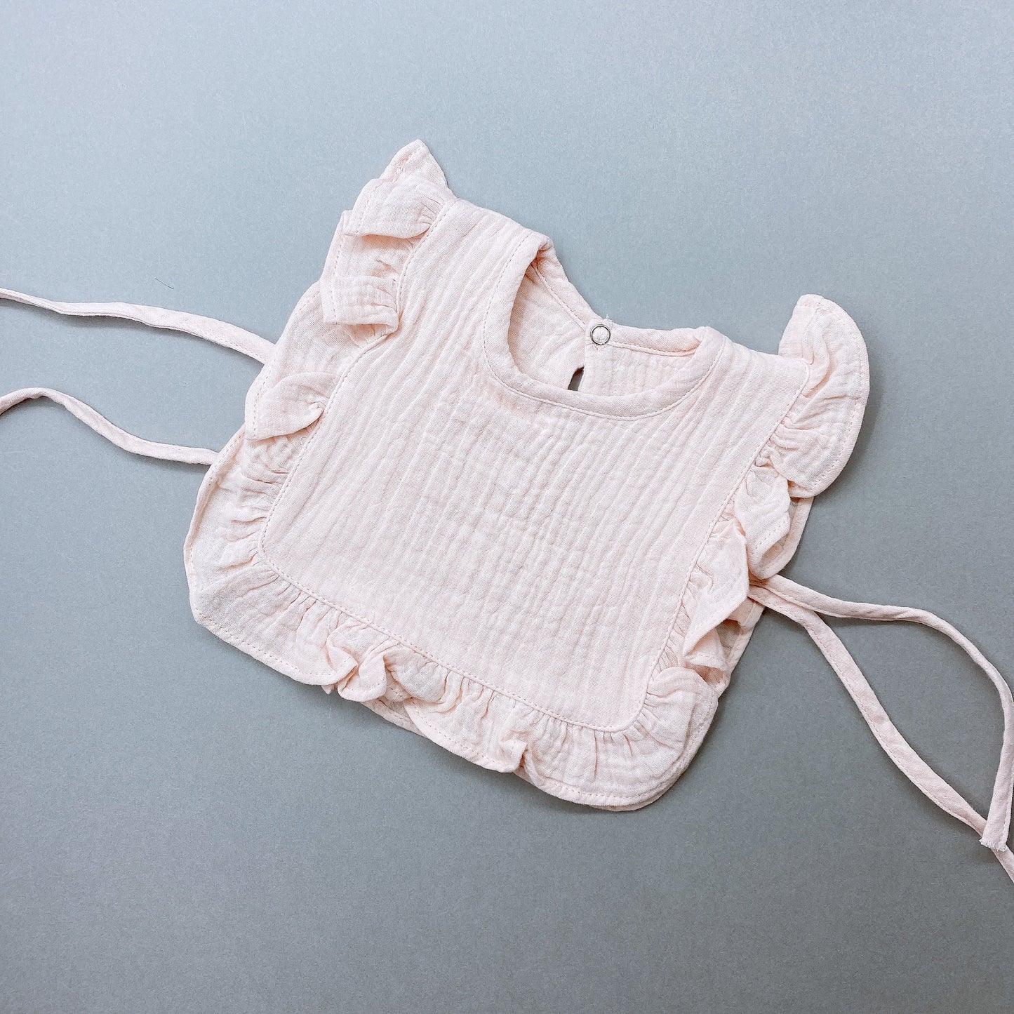 Frilled Muslin Cotton Dribble Bib (Multi-Colours)