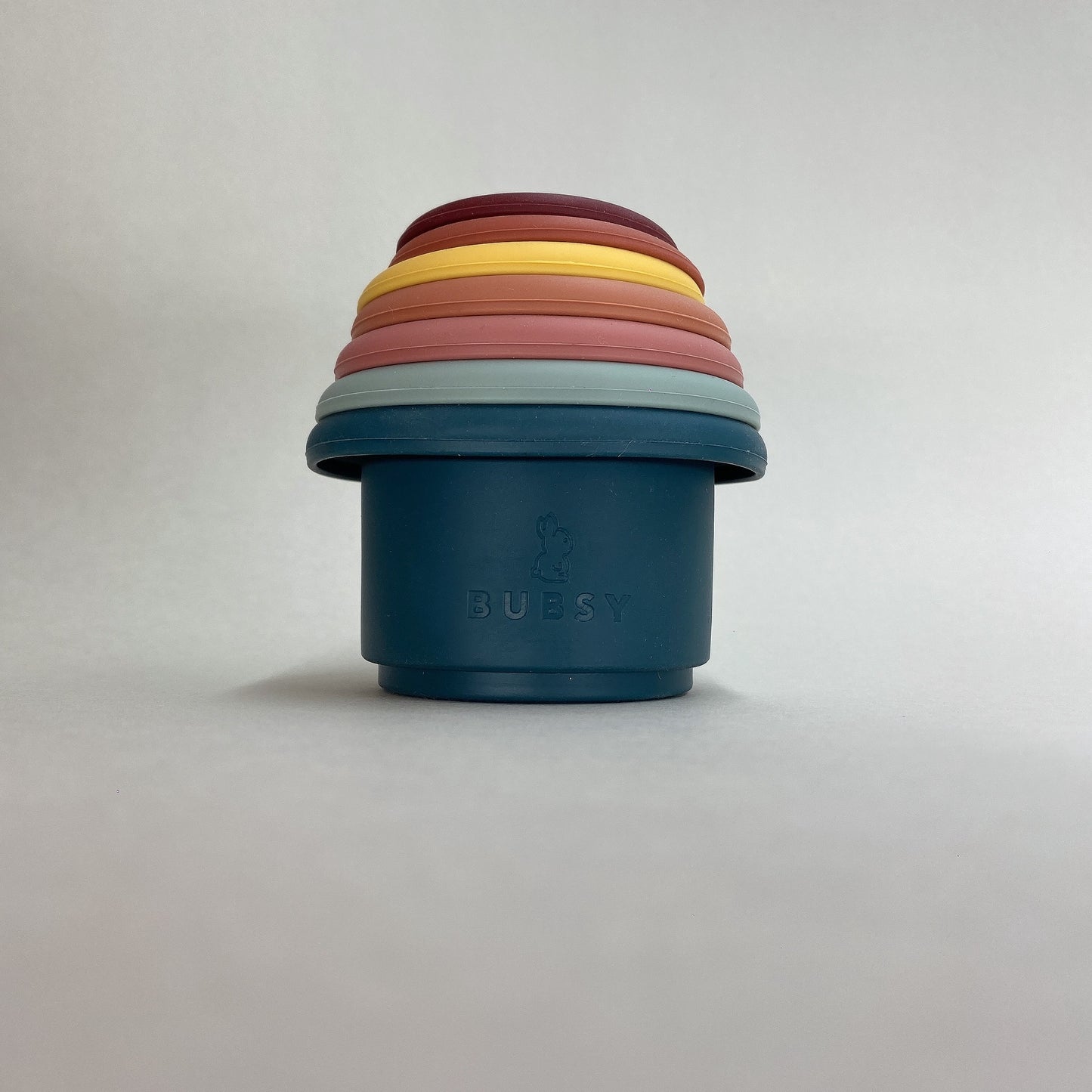 Silicone Stacking Cups (Multi-Colours)