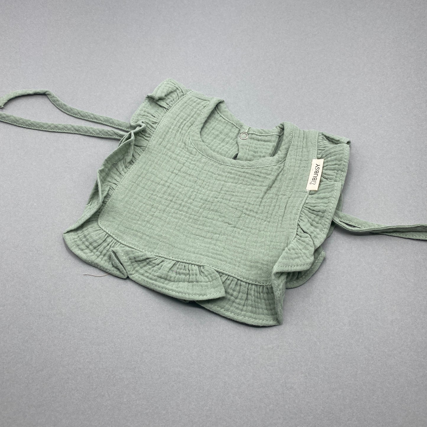 Frilled Muslin Cotton Dribble Bib (Multi-Colours)