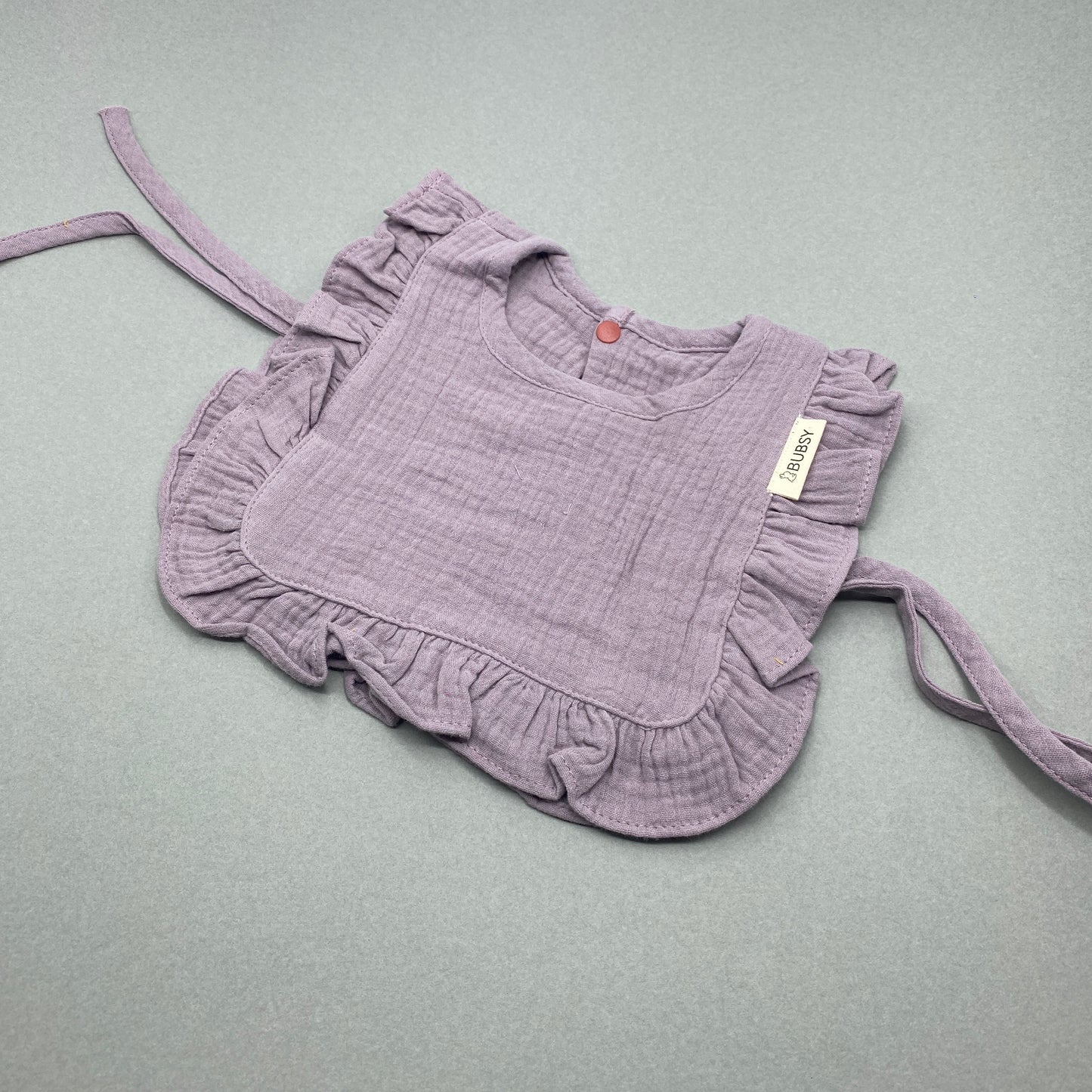 Frilled Muslin Cotton Dribble Bib (Multi-Colours)